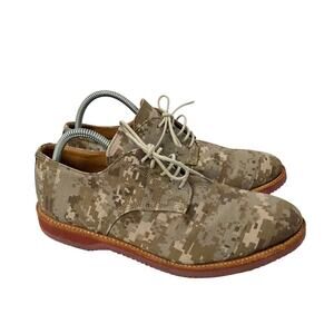 Walk Over Mens Size 9M Desert Camo Oxford Leather Shoes